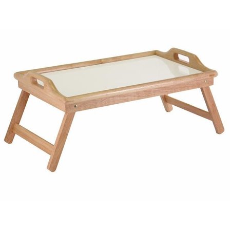 WINSOME Winsome 98122 Bed Tray with Handle - Natural/White Top 98122